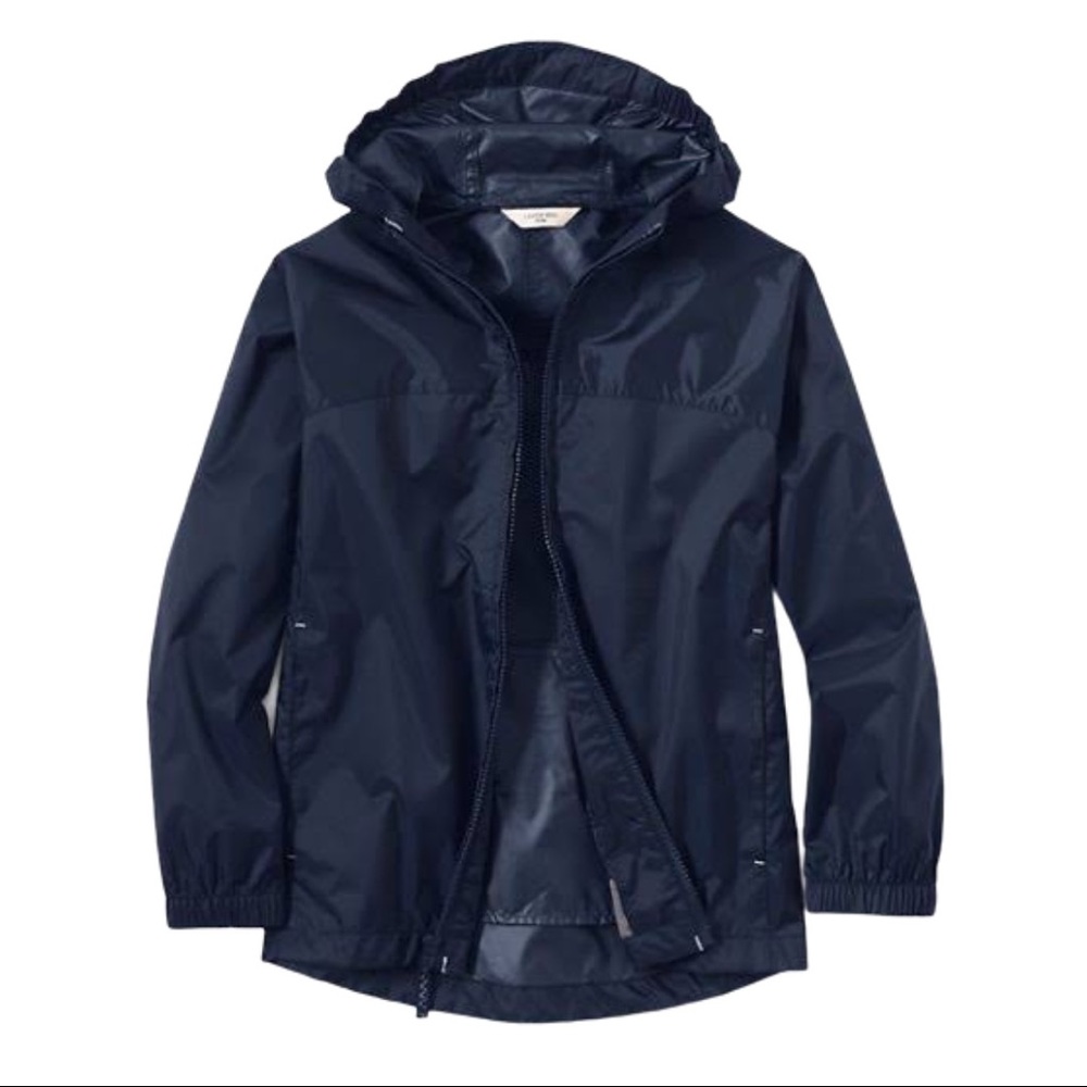 Lands' End boys packable rain jacket Size 8
